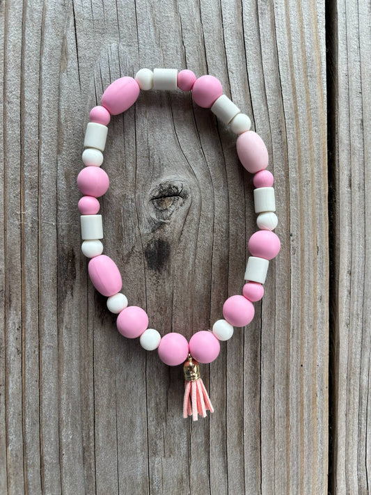 Roze/lichtroze anti-tekenhalsband