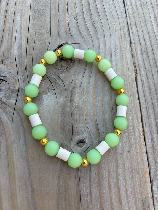 Groene/Gouden anti-tekenhalsband